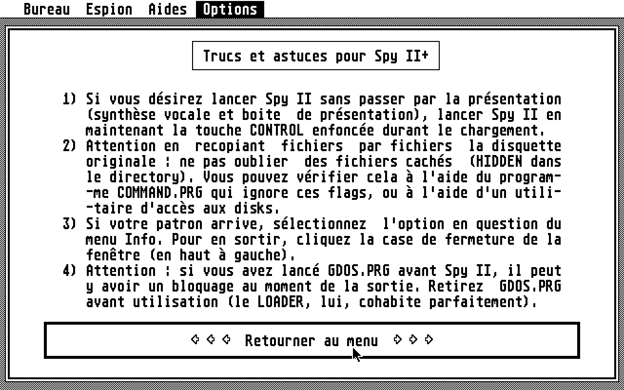 Spy II+ atari screenshot